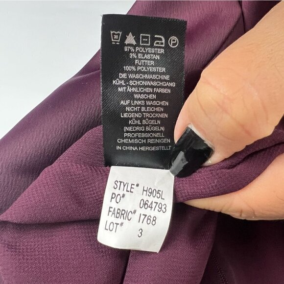 Nwot - Amaryllis, Women’s Sleeveless Wide Legged Romper. Color: Maroon. Size: 4. - Picture 8 of 14